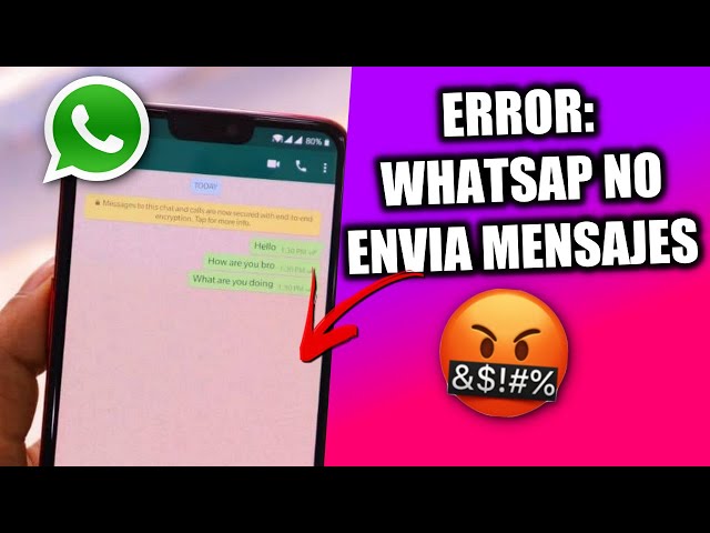 Cómo arreglar mensajes que no se envían en WhatsApp 1 ¿Tu Whatsapp no envia mensajes? 📲 SOLUCION HAZ ESTO