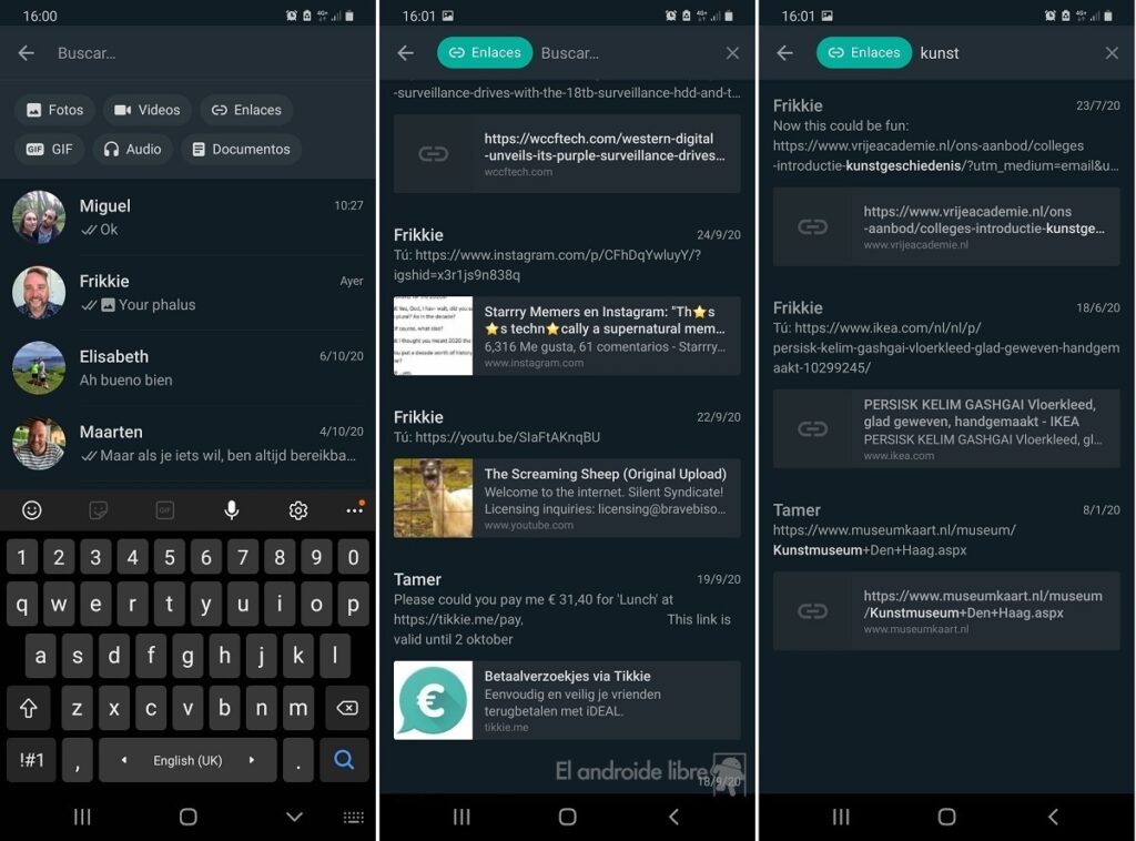 Cómo buscar mensajes avanzados en WhatsApp 1 Cómo utilizar la búsqueda avanzada de WhatsApp