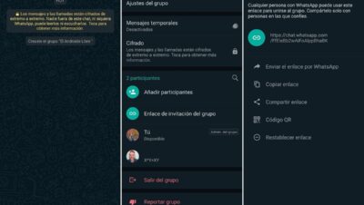 Cómo invitar personas a un grupo de WhatsApp con un enlace