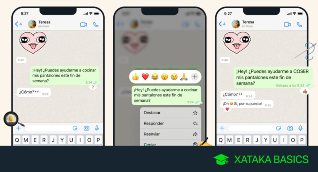 Cómo editar mensajes en WhatsApp 1 Cómo editar los mensajes de WhatsApp para modificar o corregir los ...