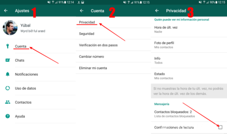 Cómo leer mensajes en WhatsApp sin que se marquen como leídos 1 Cómo leer mensajes de WhatsApp sin que tu contacto lo sepa que los ...